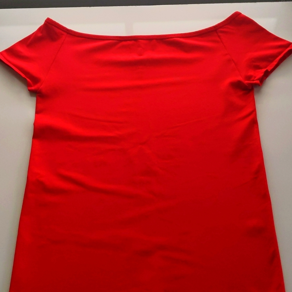 Helmut Lang Crop Red